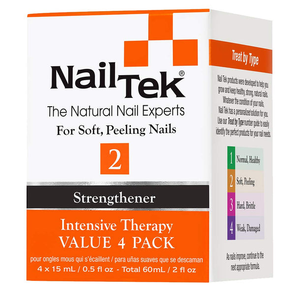 Nail Tek 2 Strengthener Intensive Therapy Pro Pack - 4/0.5 oz