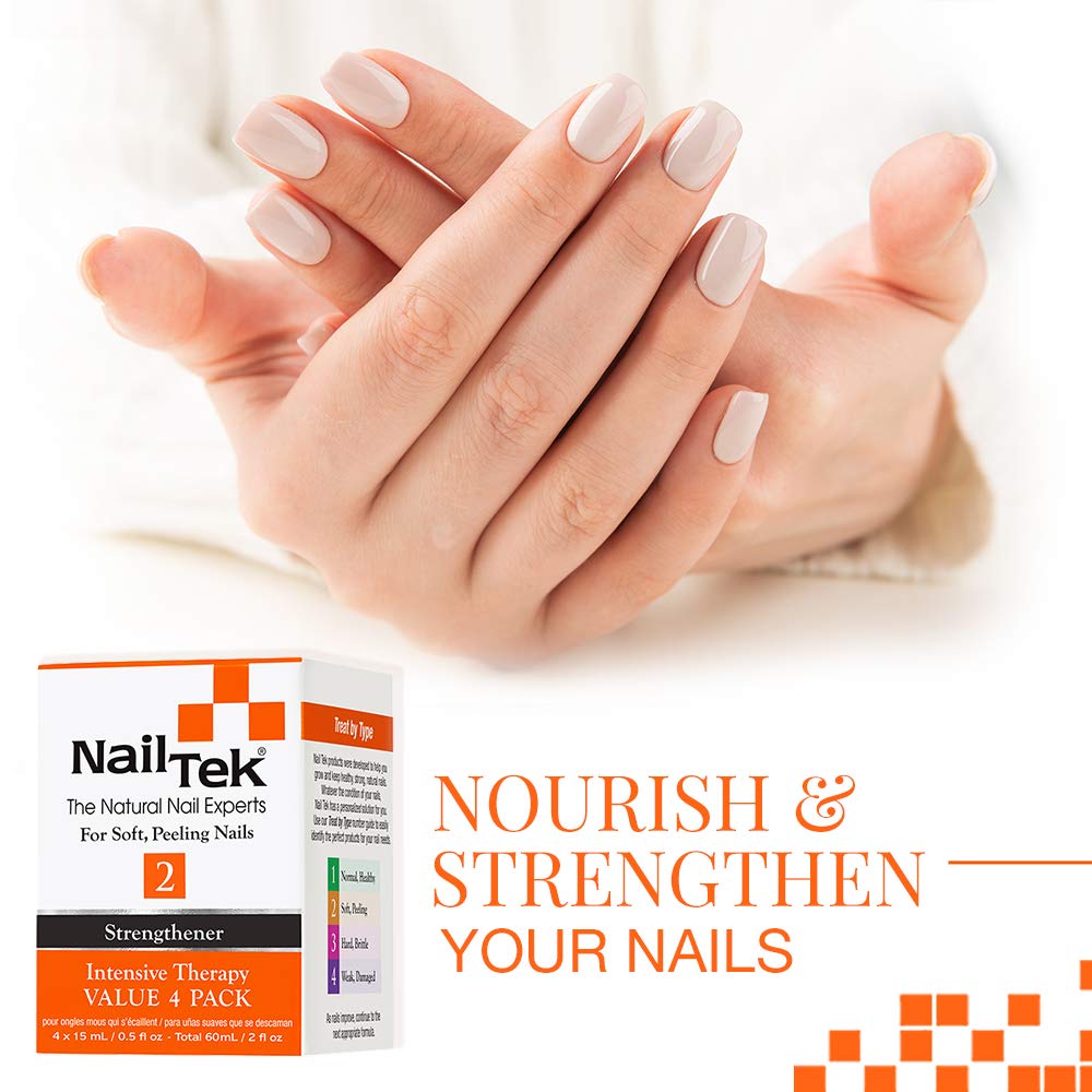 Nail Tek 2 Strengthener Intensive Therapy Value 4 Pack