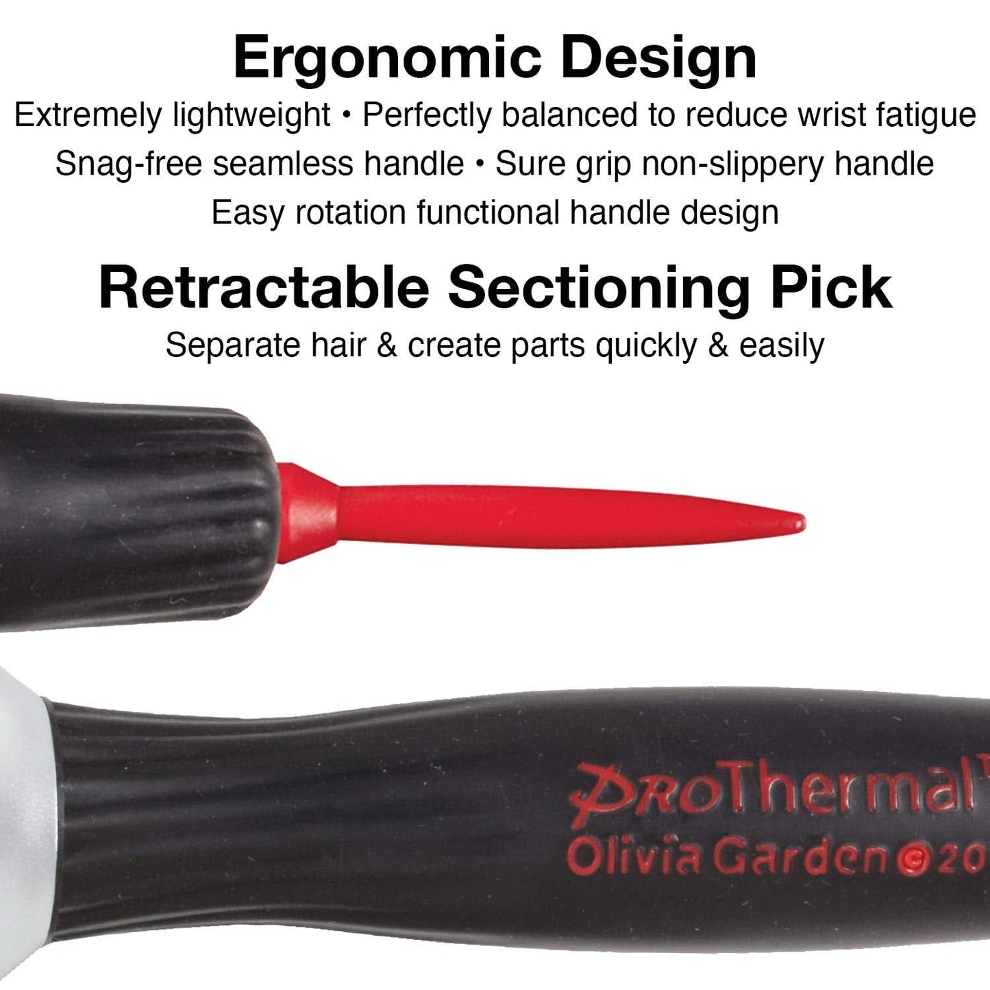 Olivia Garden ProThermal Anti-Static Hair Brush T-16 (3/4")
