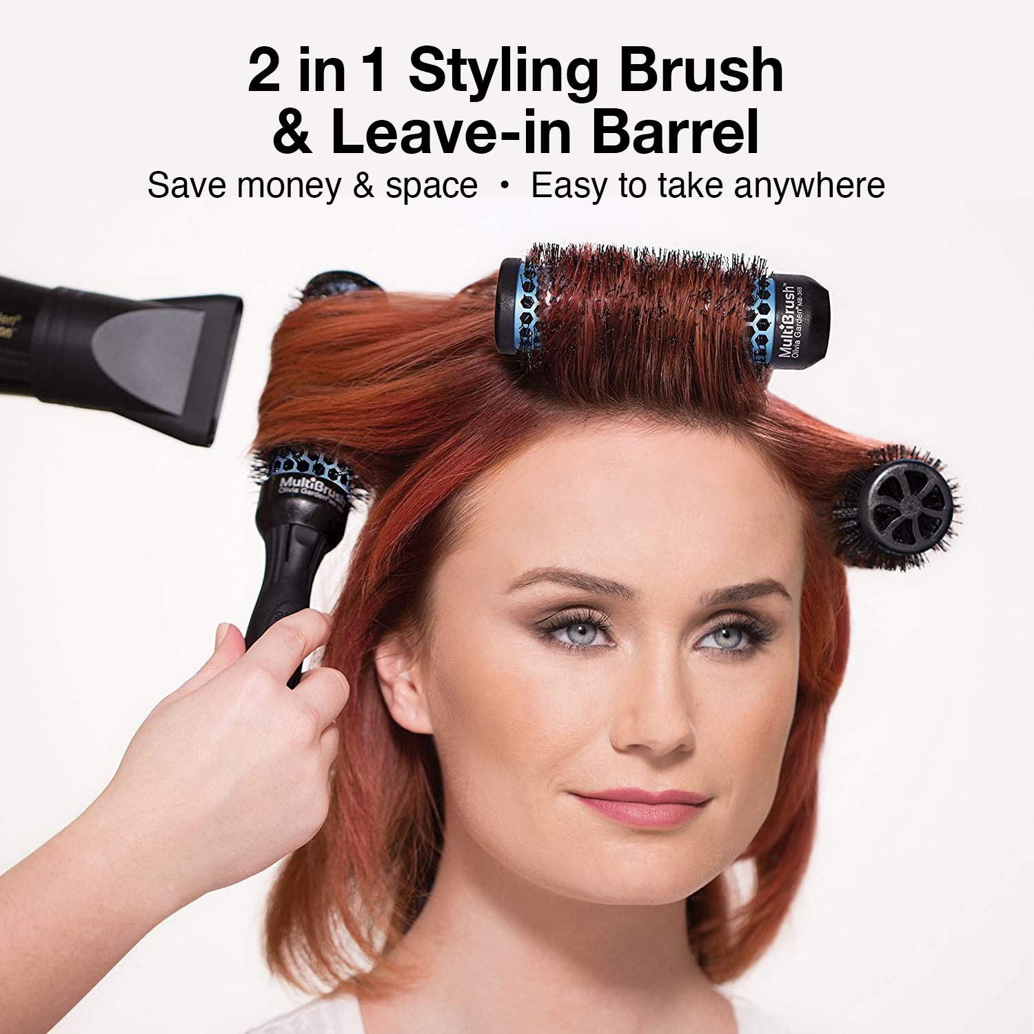 Olivia Garden MultiBrush Detachable Thermal Styling Hair Brush 6pc - MB-BD01