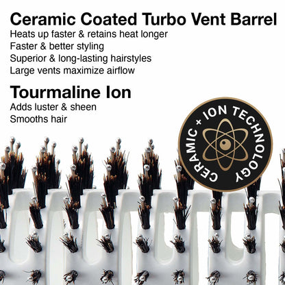 Olivia Garden Ceramic + Ion Turbo Vent Combo - CITV-COGD (3 1/4")
