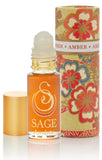 Sage Machado Amber Gemstone Perfume Oil Roll On 1/8oz