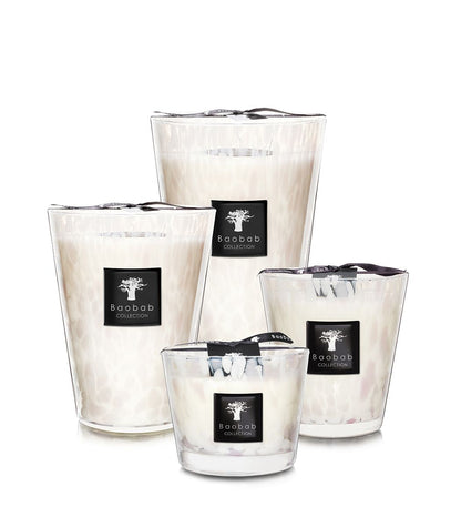 Baobab Collection White Pearls Candle