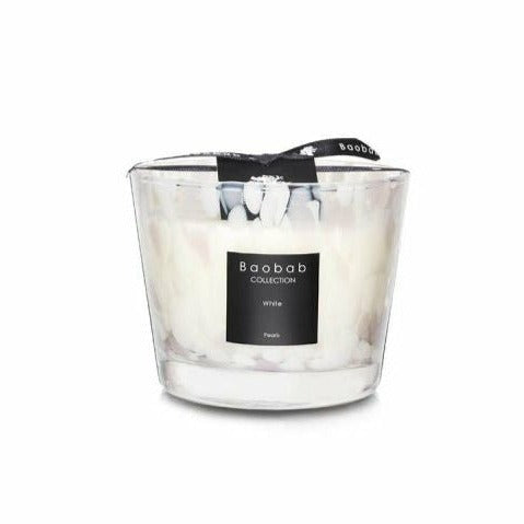 Baobab White Pearls Max 10 Candle